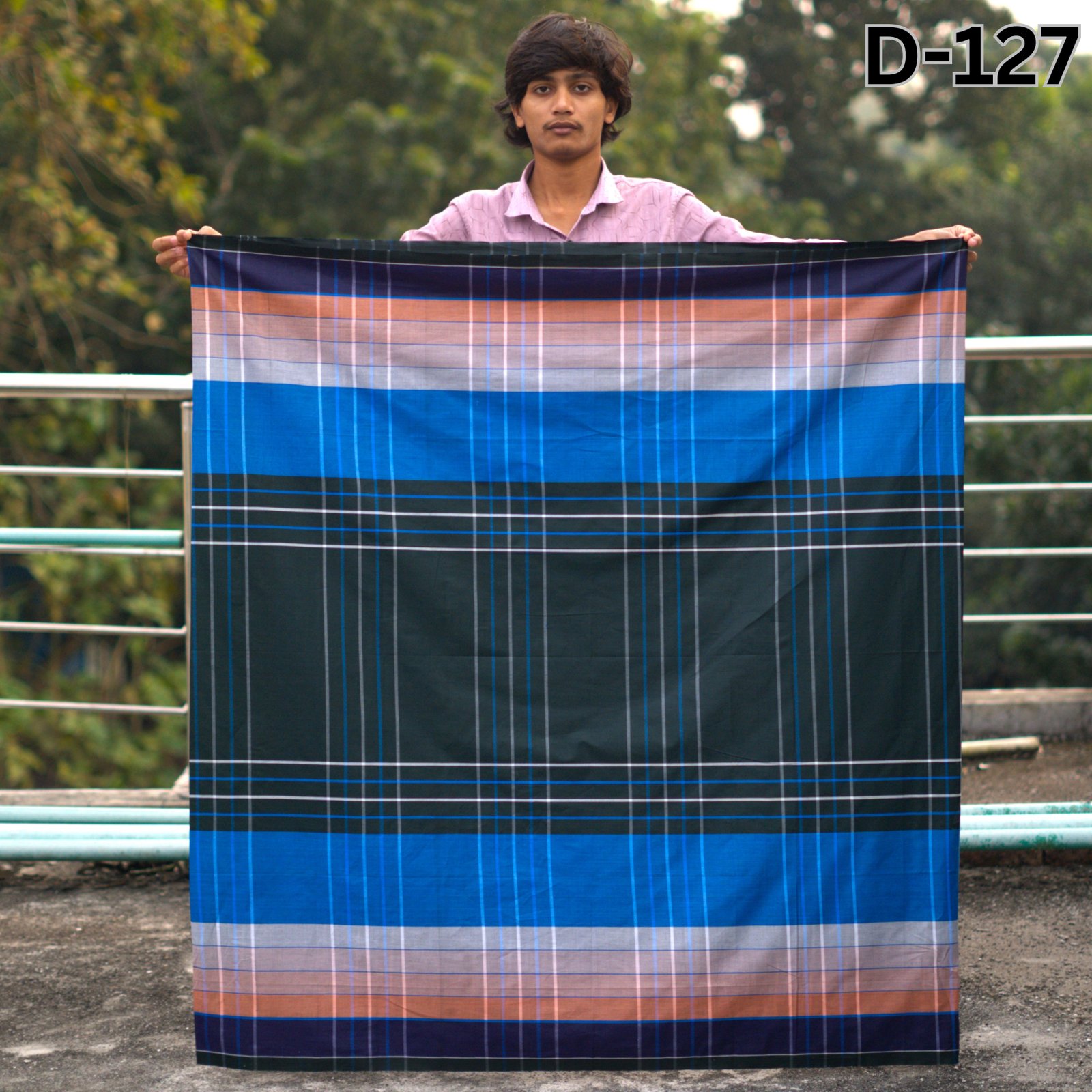 Tailocraft Men’s Pure Cotton Deep Lungi 5.5 Hand-127