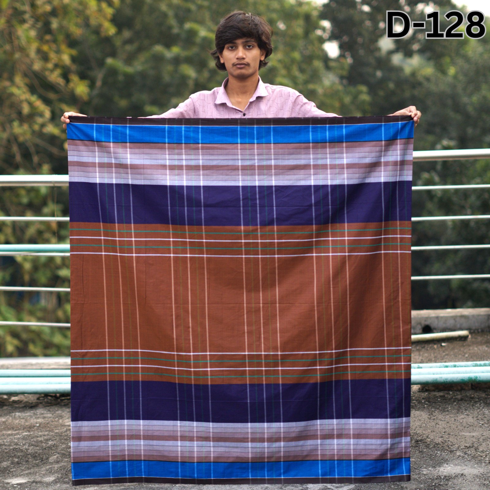 Tailocraft Men’s Pure Cotton Deep Lungi 5.5 Hand-128