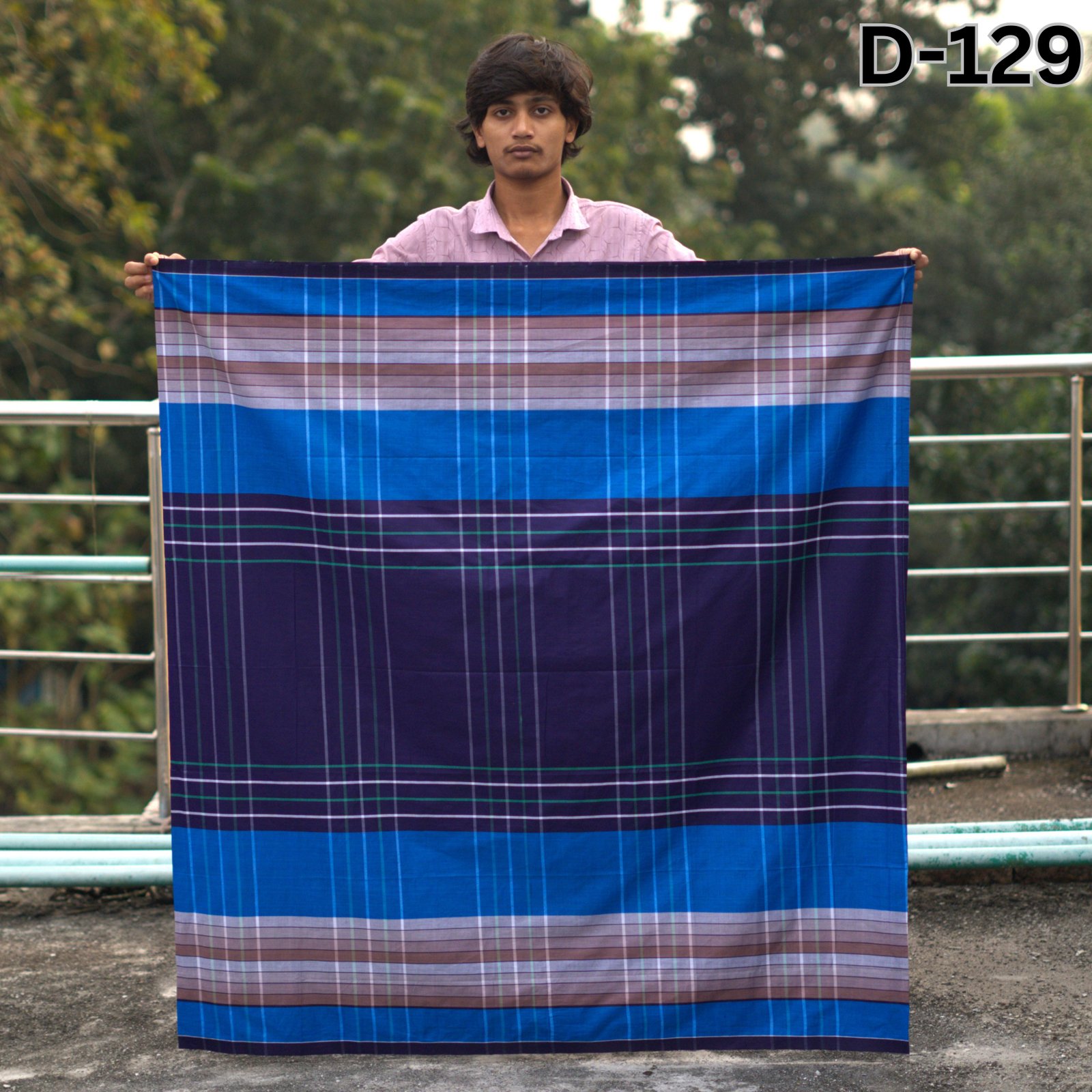 Tailocraft Men’s Pure Cotton Deep Lungi 5.5 Hand-129