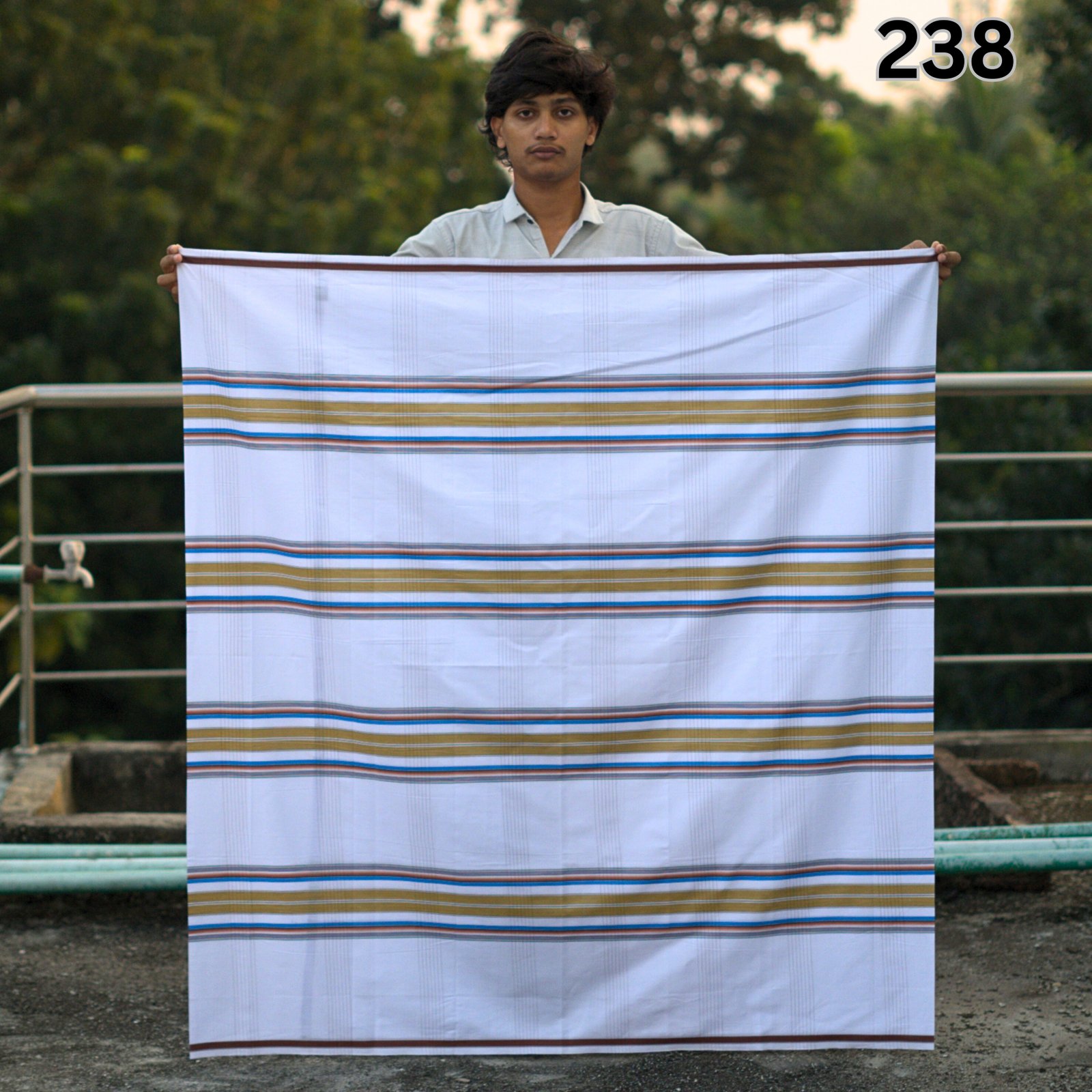 Tailocraft Men’s Pure Cotton Light Lungi 5.5 Hand-238
