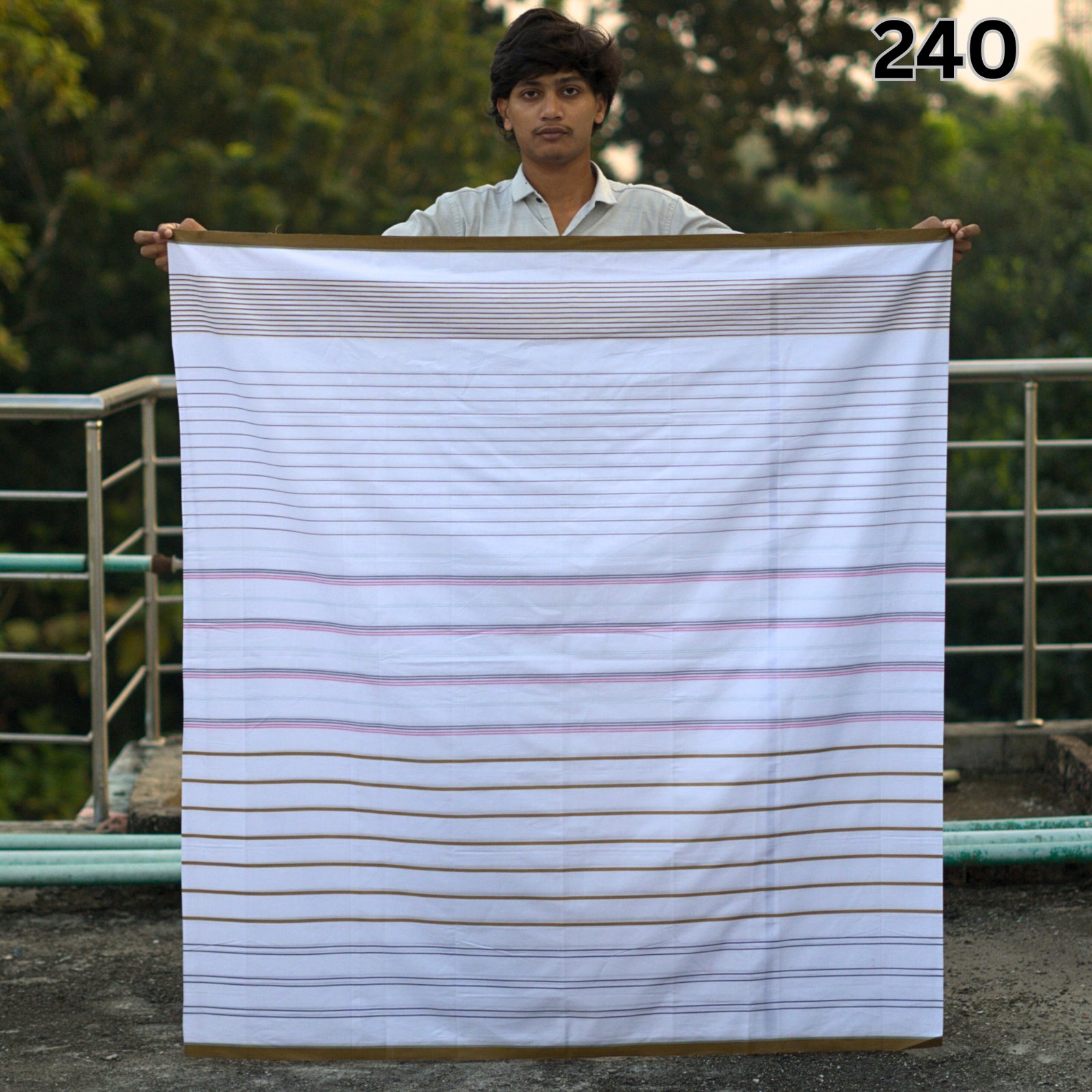 Tailocraft Men’s Pure Cotton Light Lungi 5.5 Hand-240