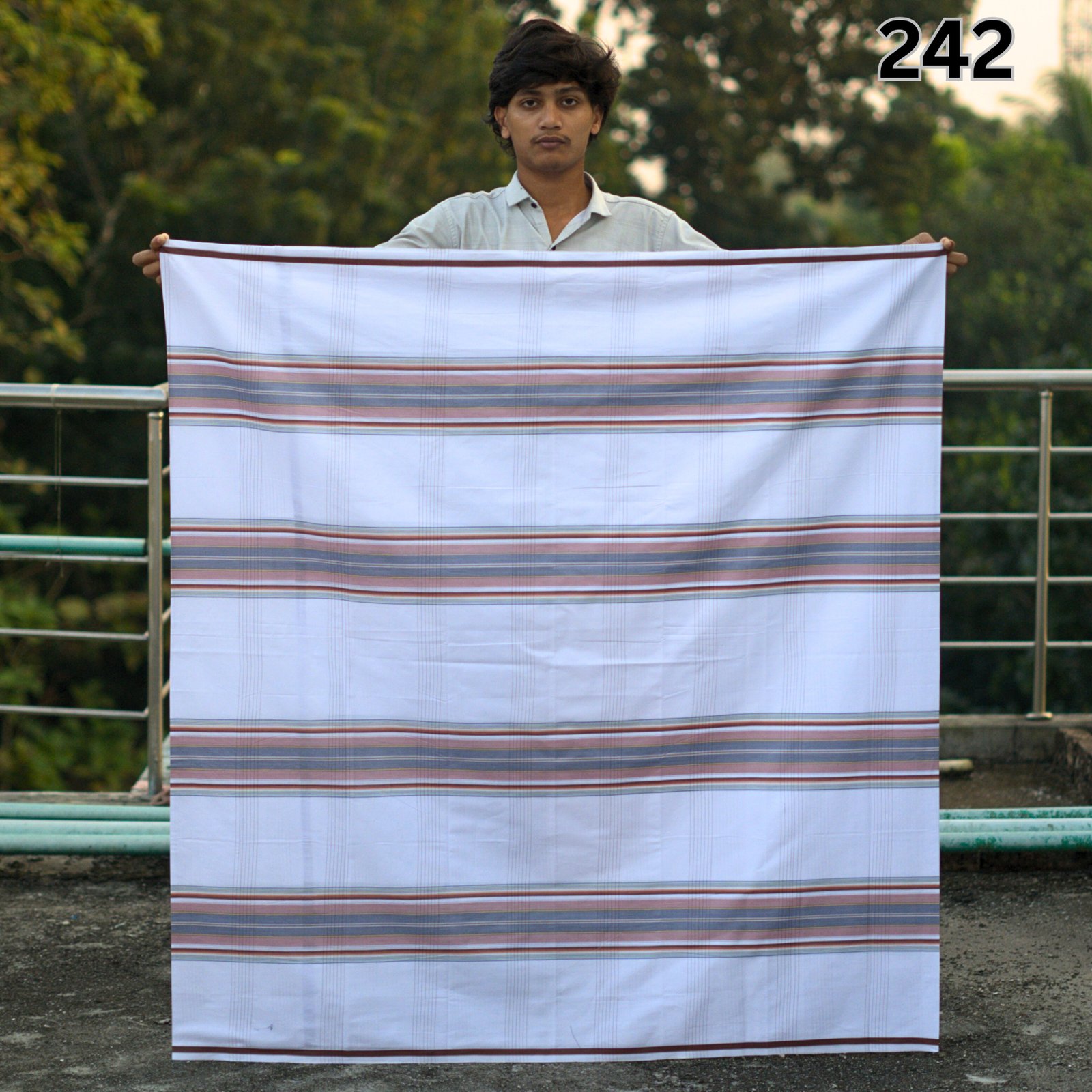 Tailocraft Men’s Pure Cotton Light Lungi 5.5 Hand-242