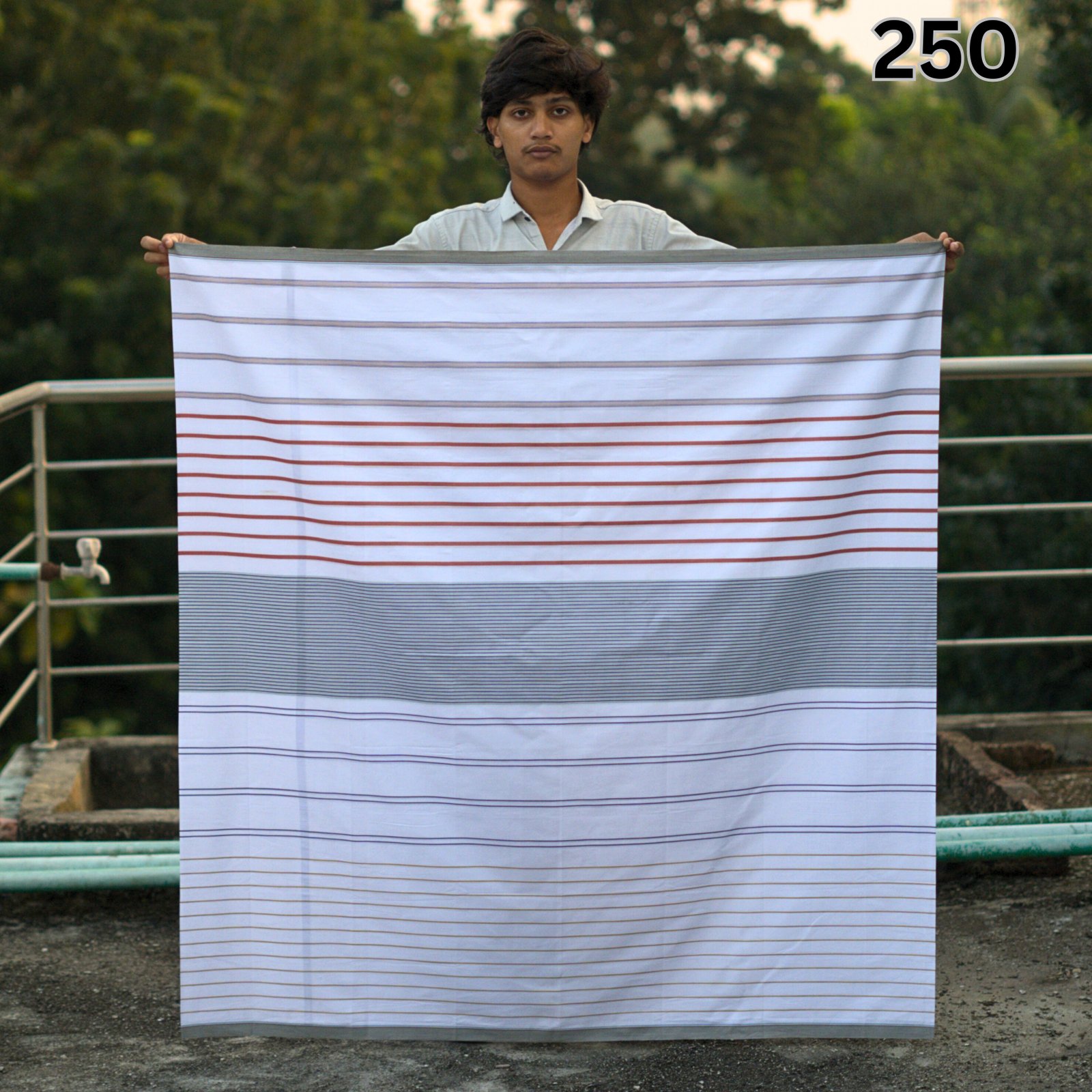 Tailocraft Men’s Pure Cotton Light Lungi 5.5 Hand-250