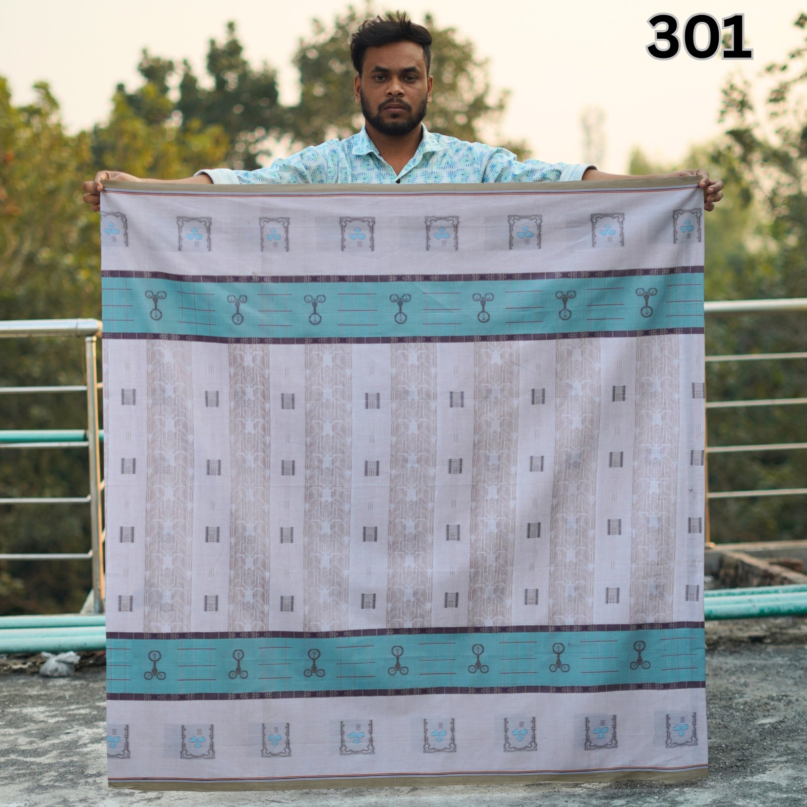 Tailocraft Men’s Pure Cotton Light Lungi 5.5 Hand-301