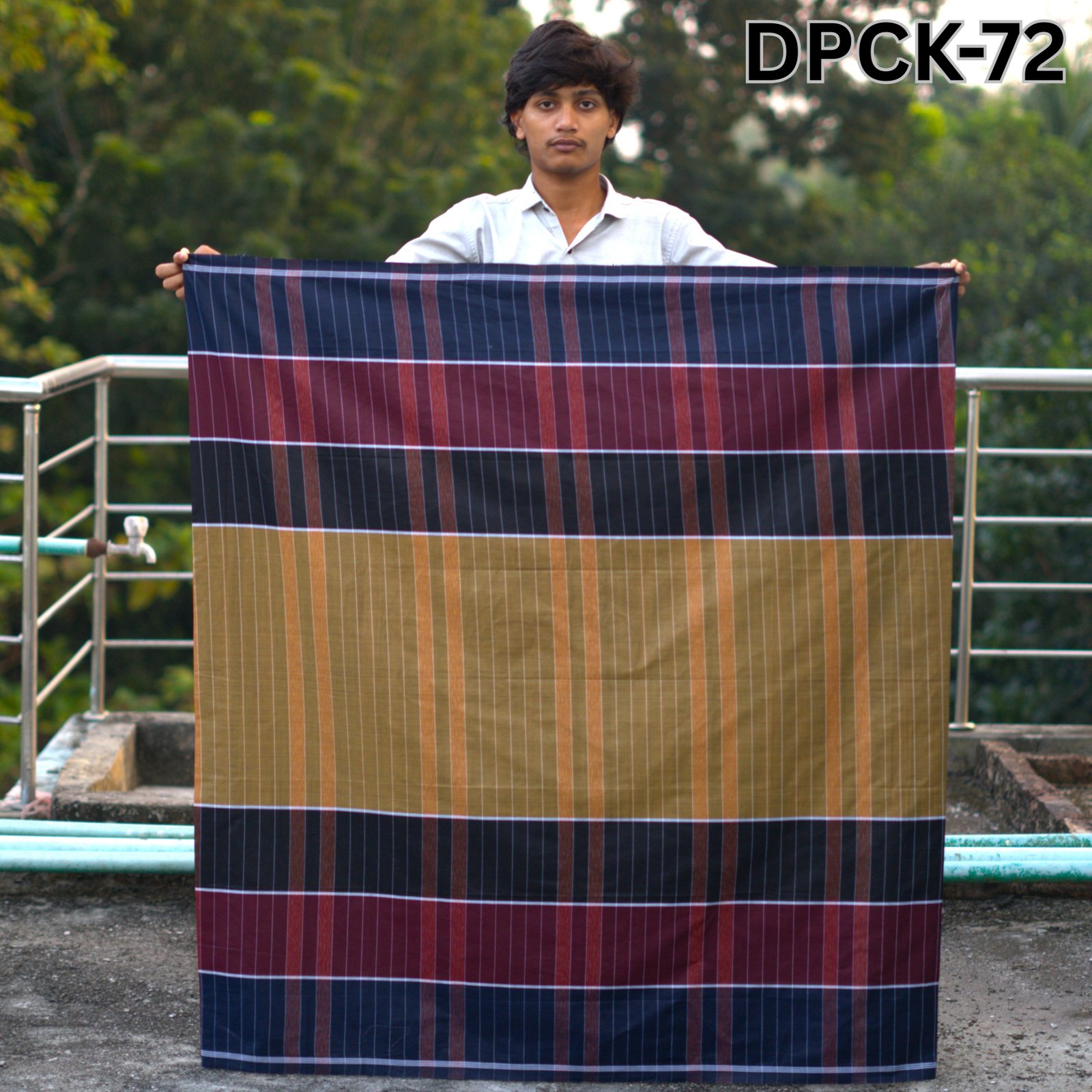 Tailocraft Men’s Pure Cotton Deep Lungi 5.5 Hand-72