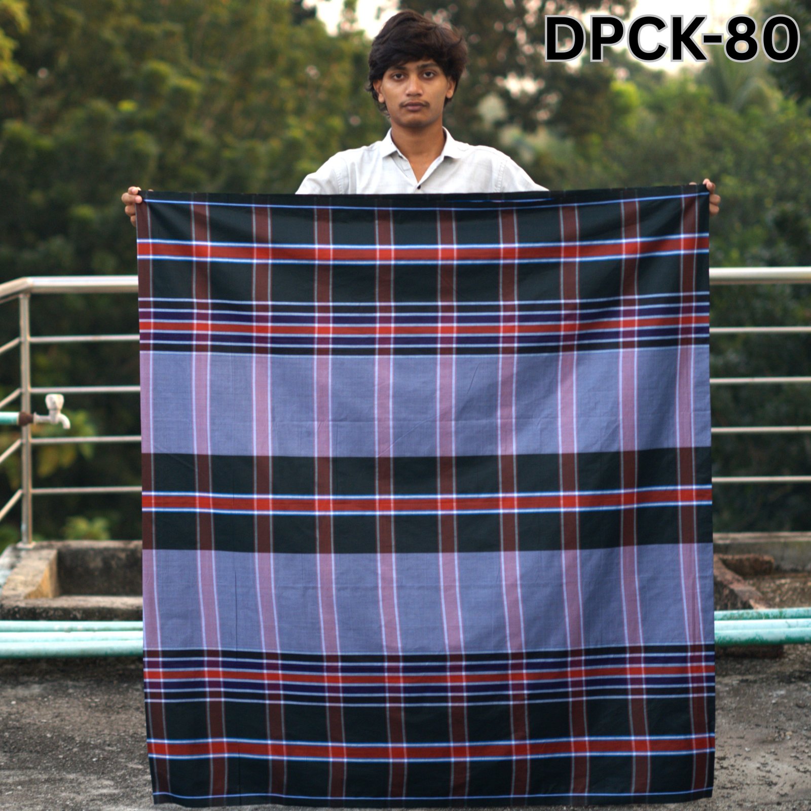 Tailocraft Men’s Pure Cotton Deep Lungi 5.5 Hand-80