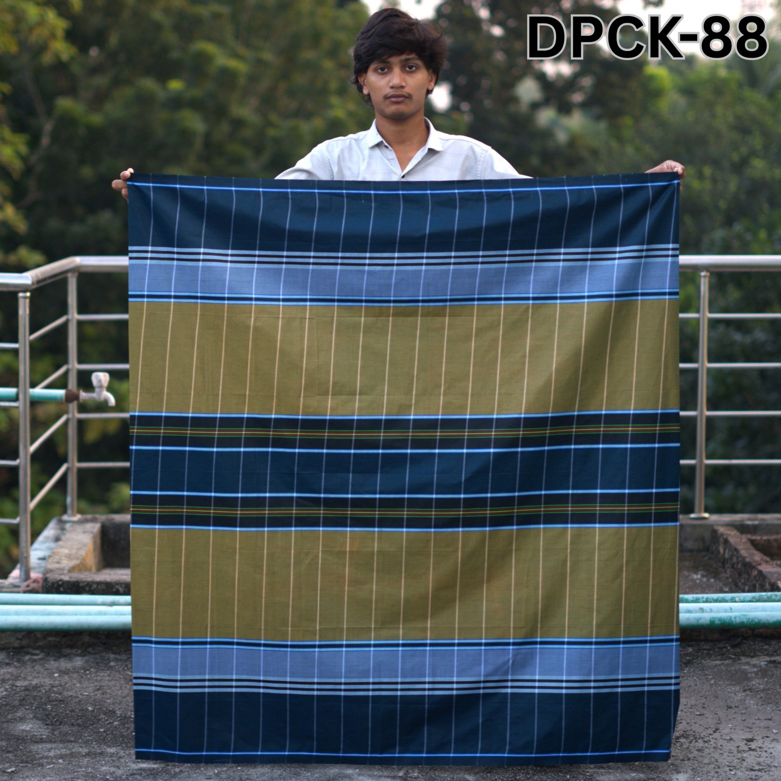 Tailocraft Men’s Pure Cotton Deep Lungi 5.5 Hand-88