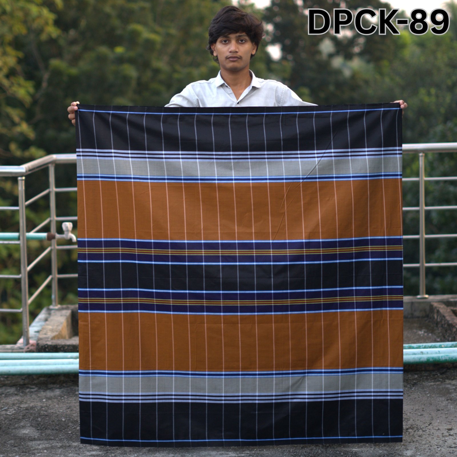 Tailocraft Men’s Pure Cotton Deep Lungi 5.5 Hand-89